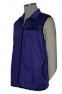 V008 自製男背心外套 waistcoat design down vest  訂購推廣背心褸  設計廣告背心製造商